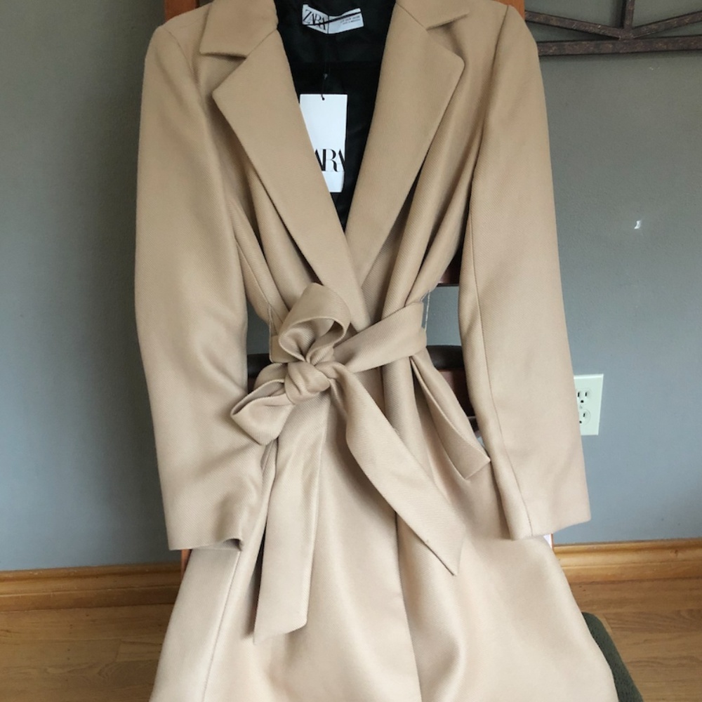 Warm Peacoat from Zara